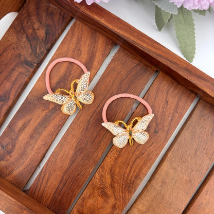 Glitter Breeze Butterfly Rubber Bands