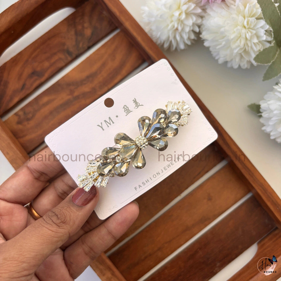 GlimmerWing Crystal Butterfly Center Hair Clip