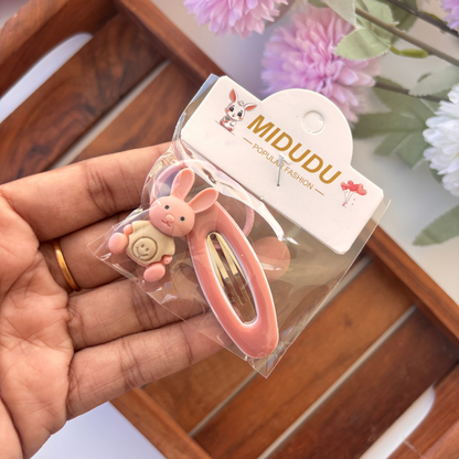 Cute Bunny Hair Clip - Set of 2
