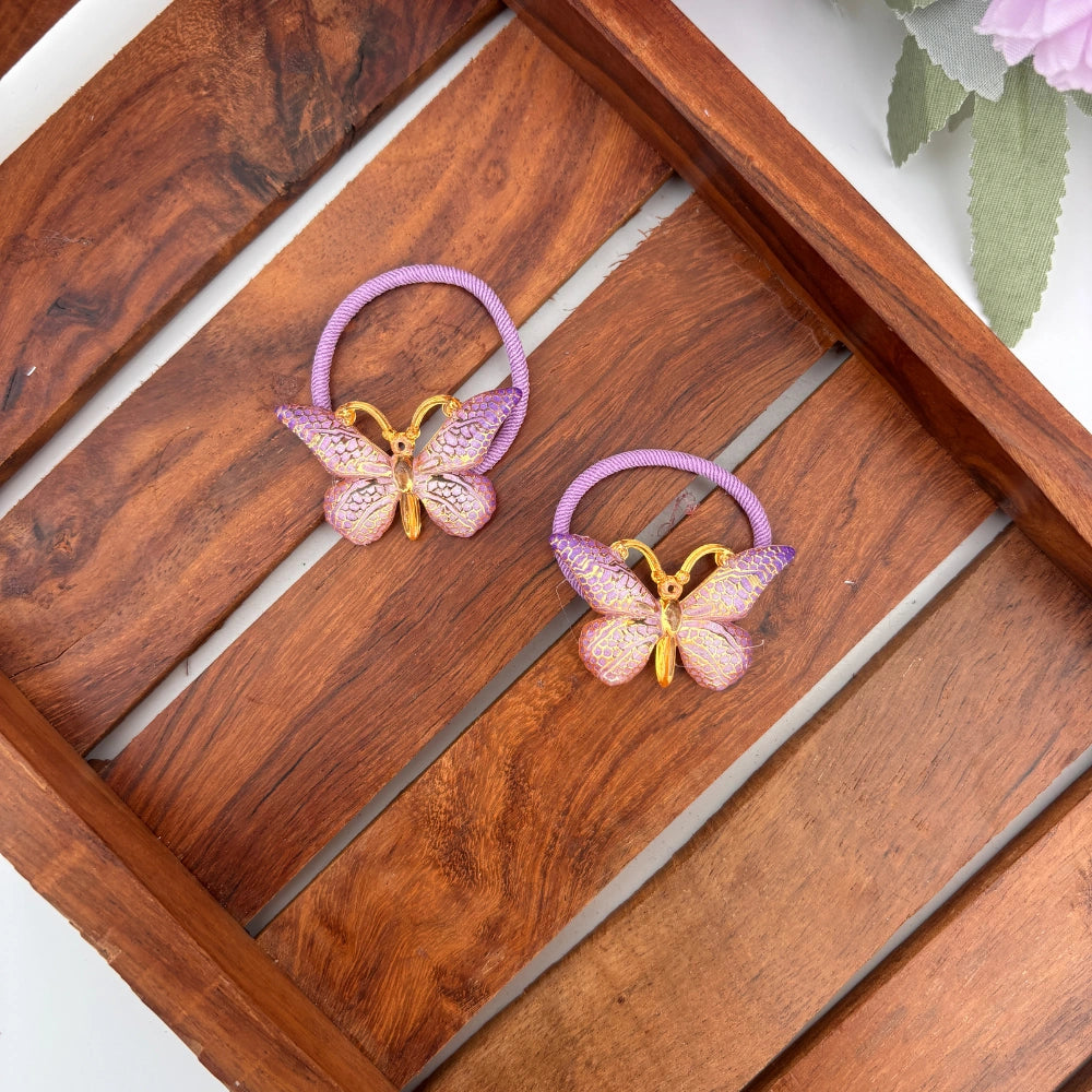 Glitter Breeze Butterfly Rubber Bands