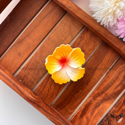 Dual Shade Hibiscus Hair Claw - Medium