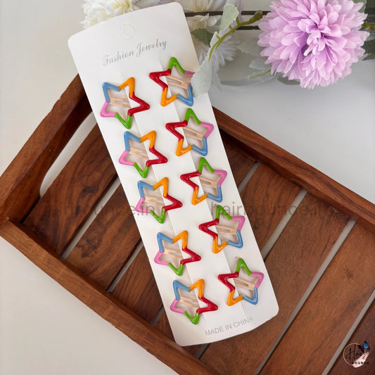 Colorful Star Shape Hair Clips