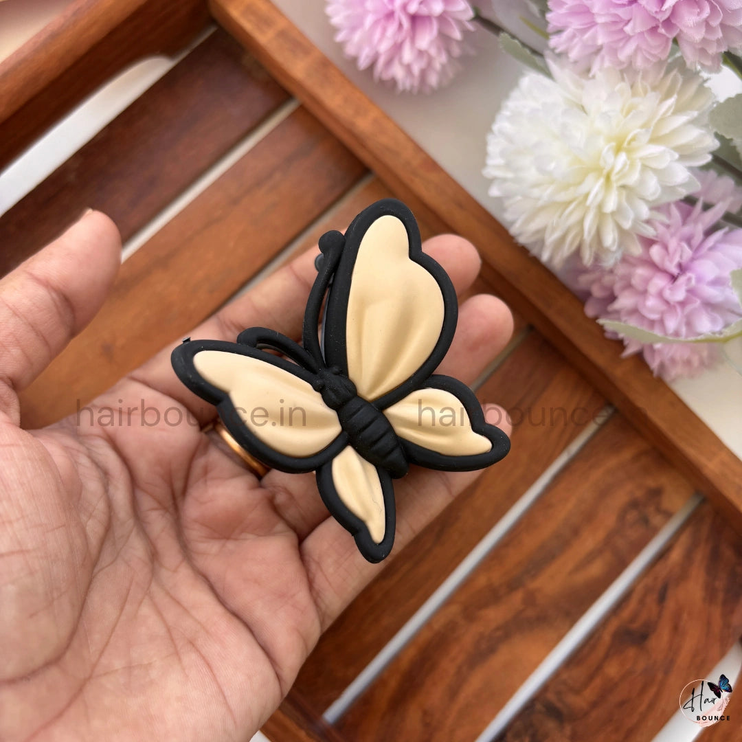 Flutter Charm Butterfly Hair Claw – Medium