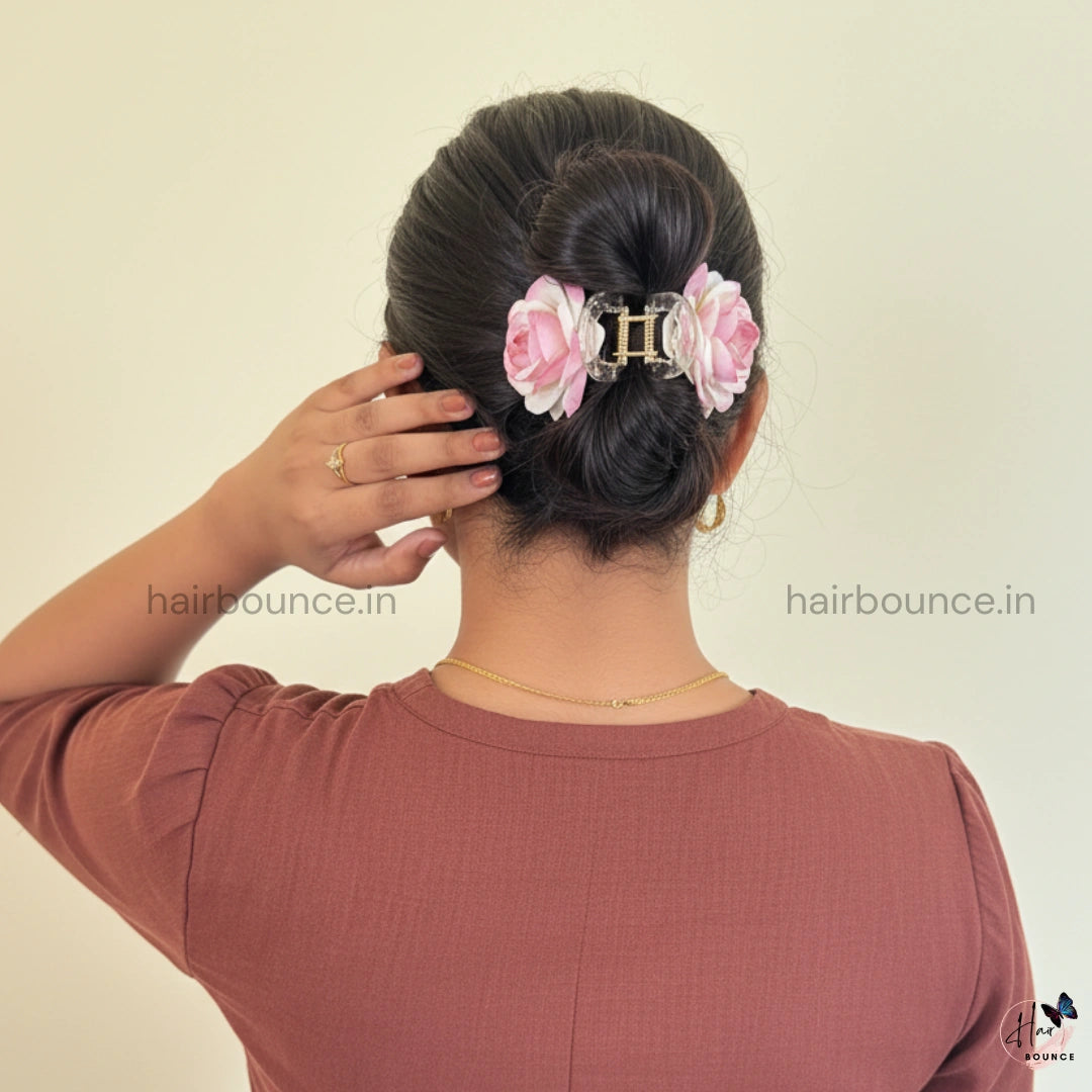Soft Rose Hair Claw – Large