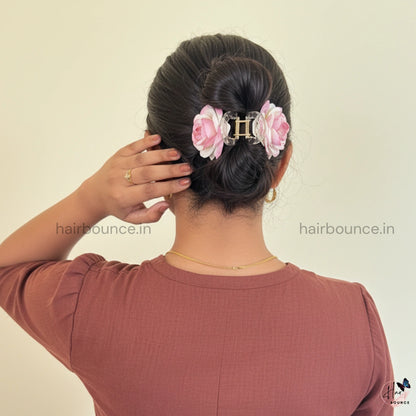 Soft Rose Hair Claw – Large