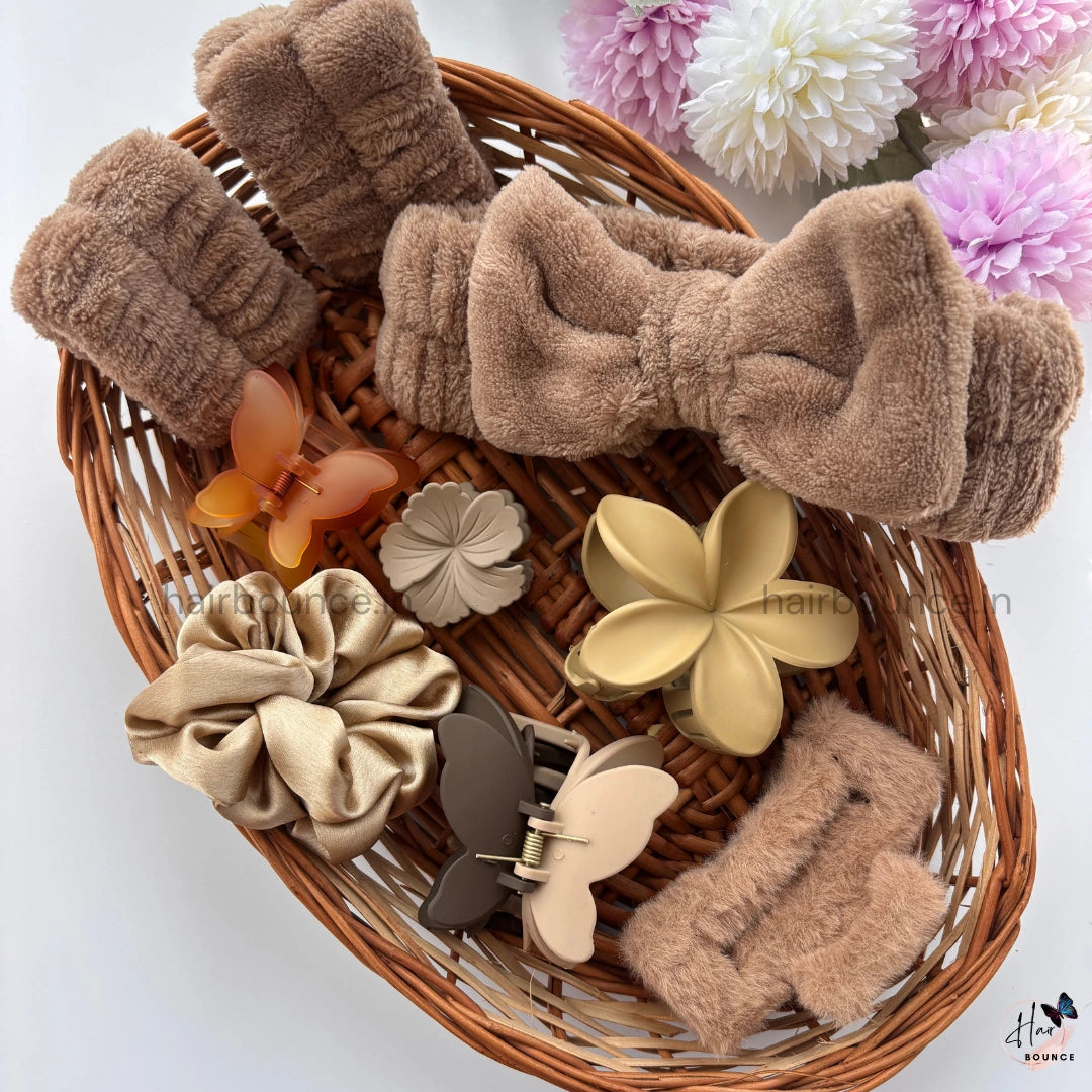 Cozy Nude Hair Essentials Hamper