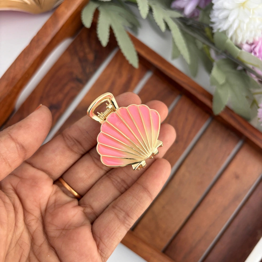Premium Colourful Shell Hair Claw - Medium