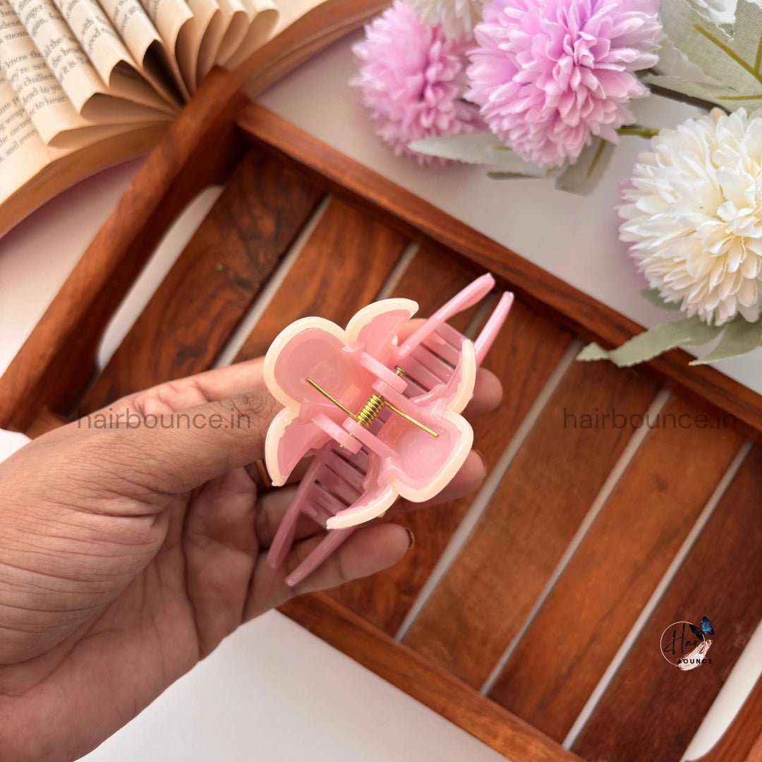 Pastel Bloom Flower Hair Claw – Large