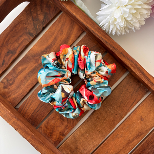 Tropical Bloom Scrunchie