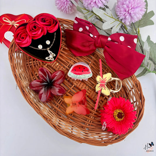 Ruby Garden Hair Accessory Hamper