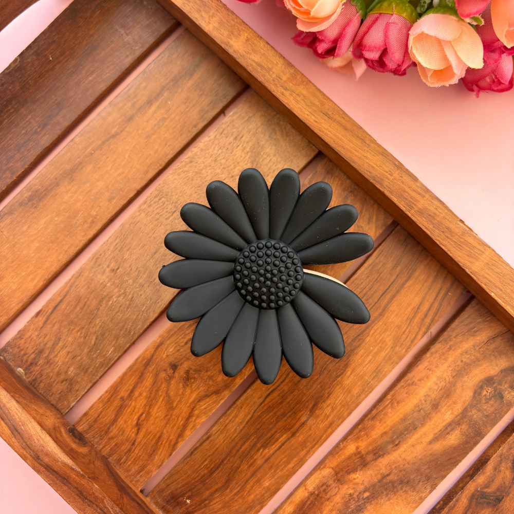 Dual Colour Sun Flower Hair Claw - Large