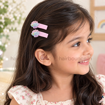 Ocean Friends Glitter Alligator Hair Clips for Girls – Pack of 2