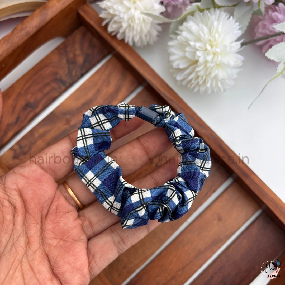 Classic Checkered Scrunchie Hair Tie