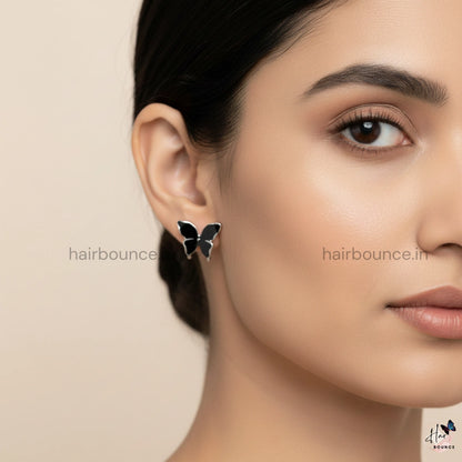 Enamel Butterfly Earrings