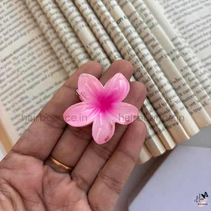 Glossy Blossom Flower Hair Claw - Small