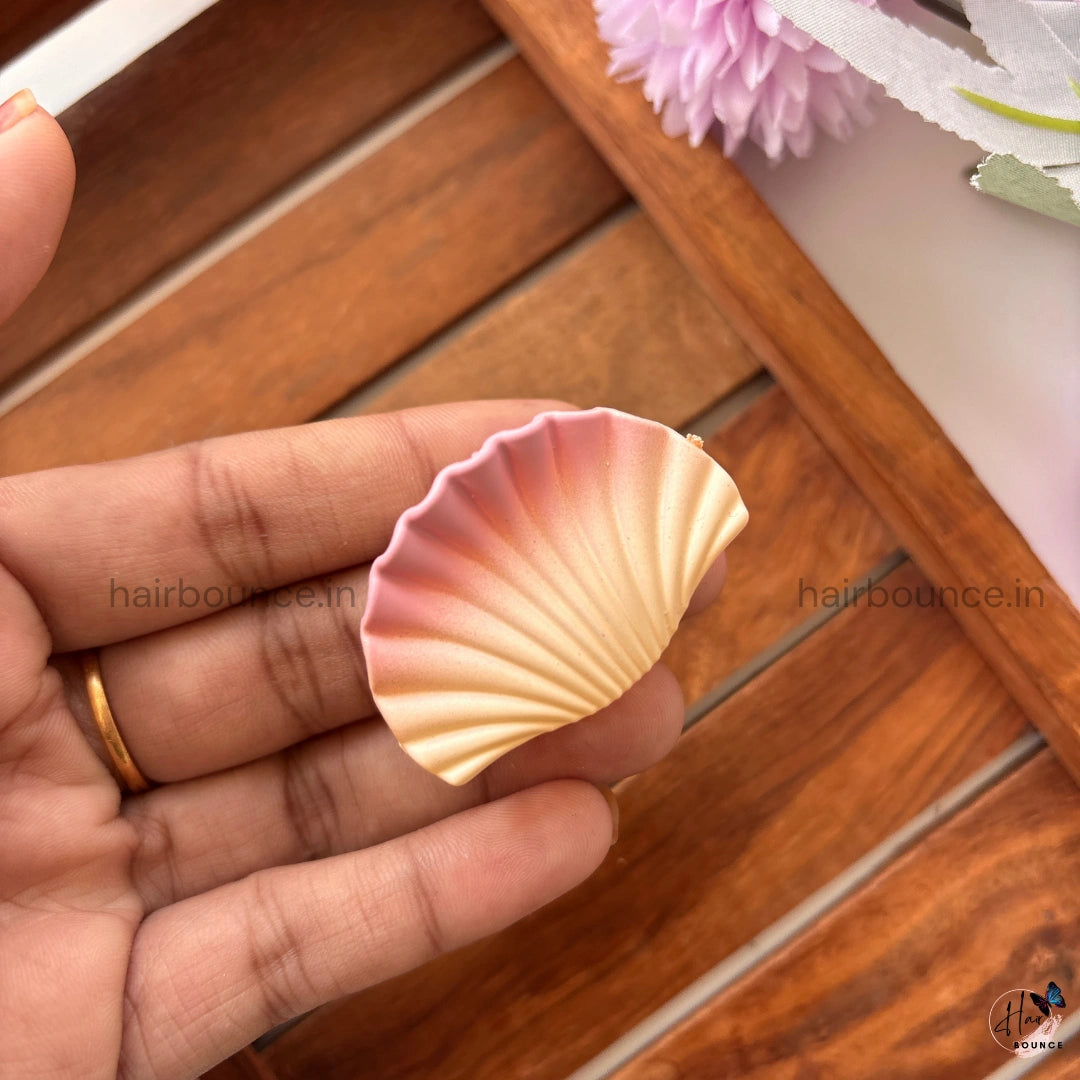 Dual Shade SeaShell Matte Hair Claw – Small