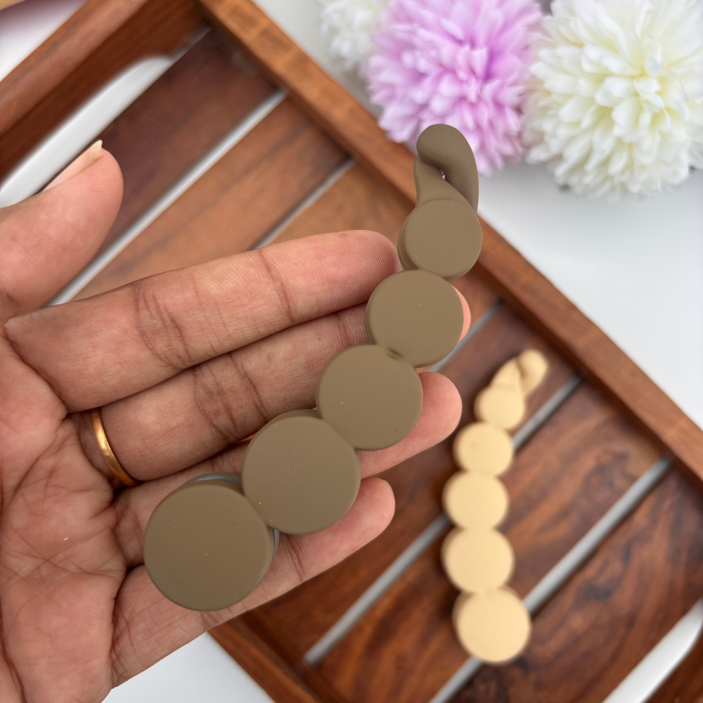 Matte Circle Banana Clip