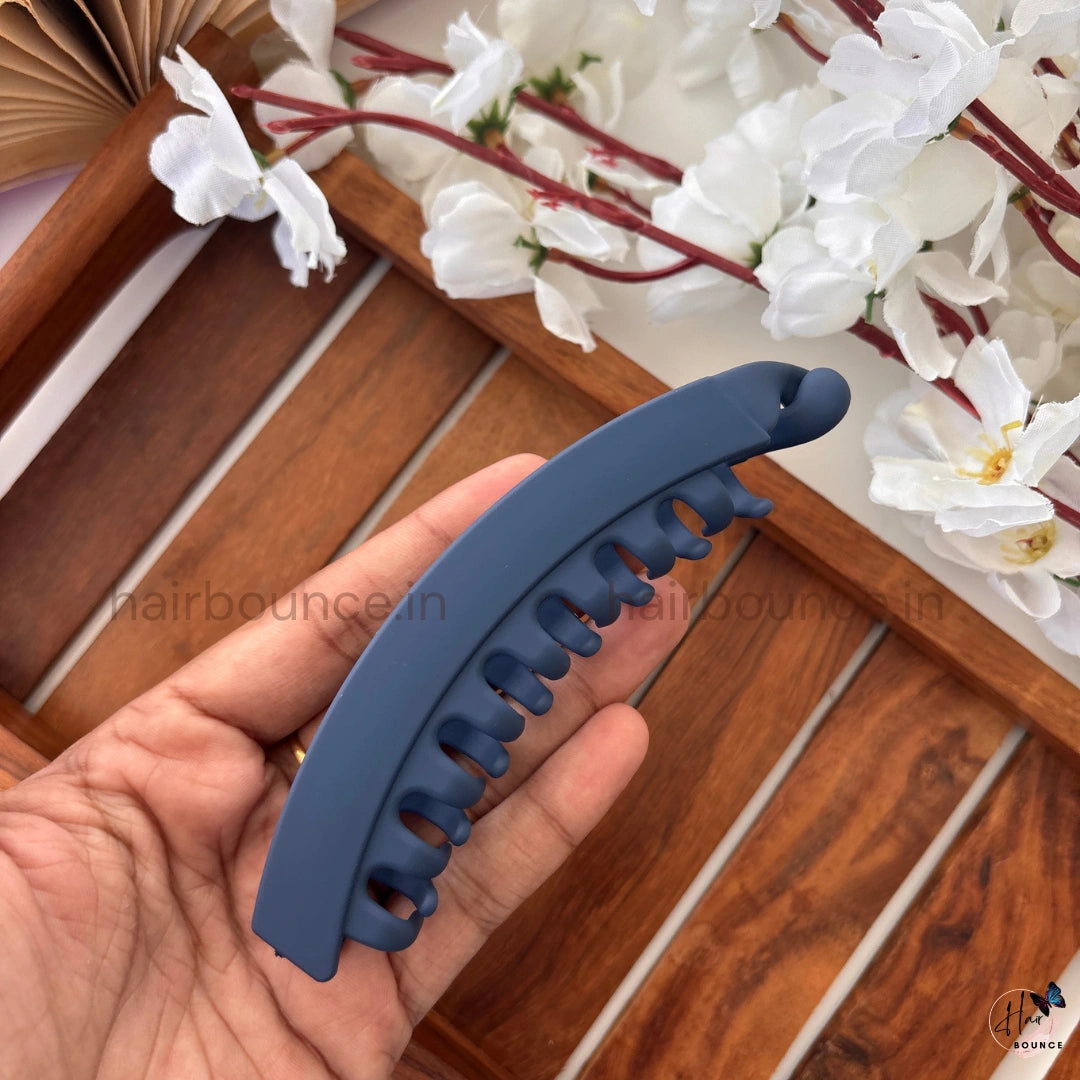 Matte Finish Banana Hair Clip – Large