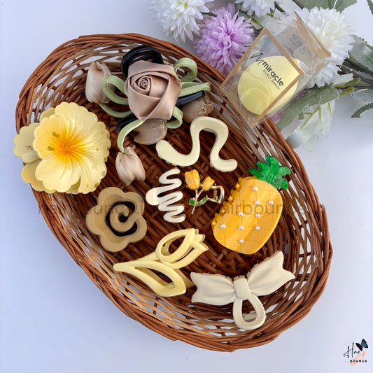 Golden Blossom Hair Accessory Hamper