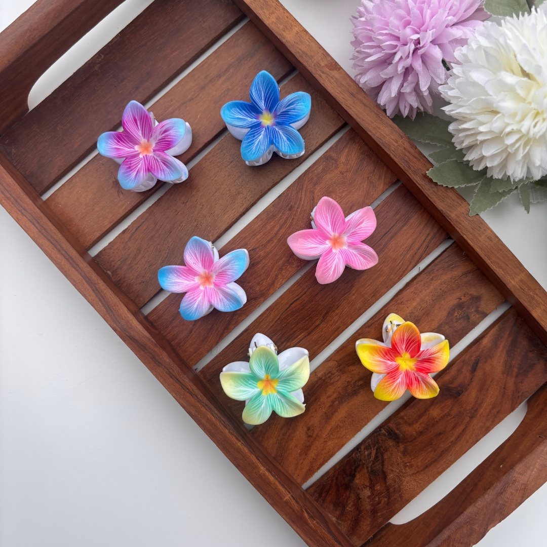 Tropical Blossom Hair Claw - Small