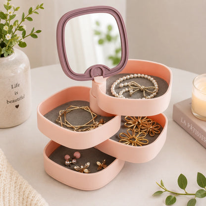 Blush Glow Multi-Layer Jewellery Organizer Box