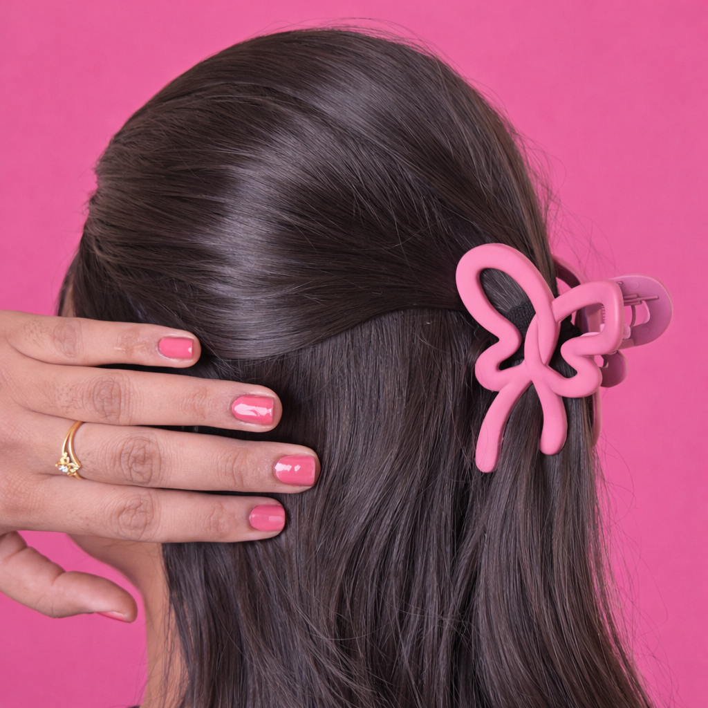Matte Butterfly Twist Hair Claw – Medium