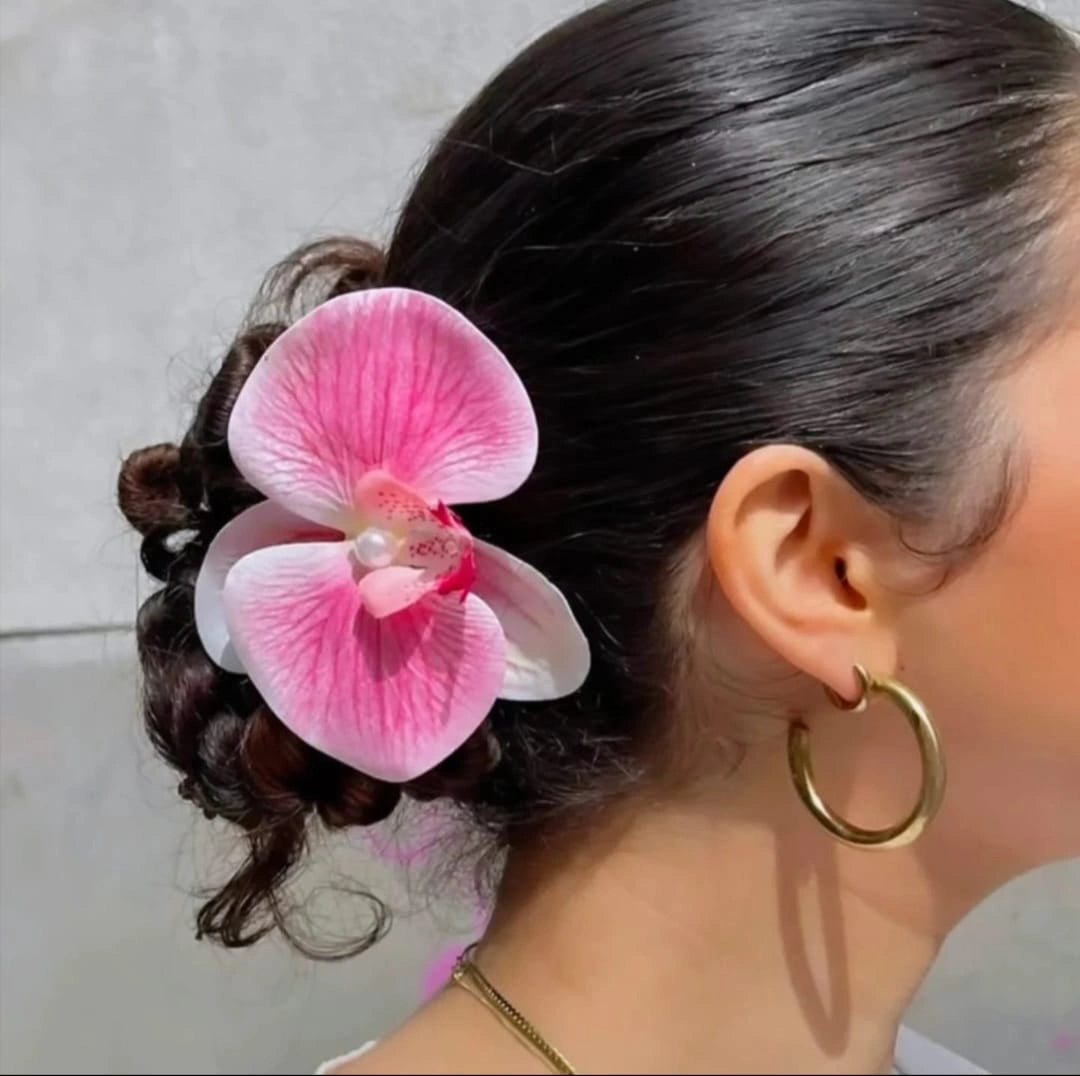 Orchid Pearl Hair Claw - Large