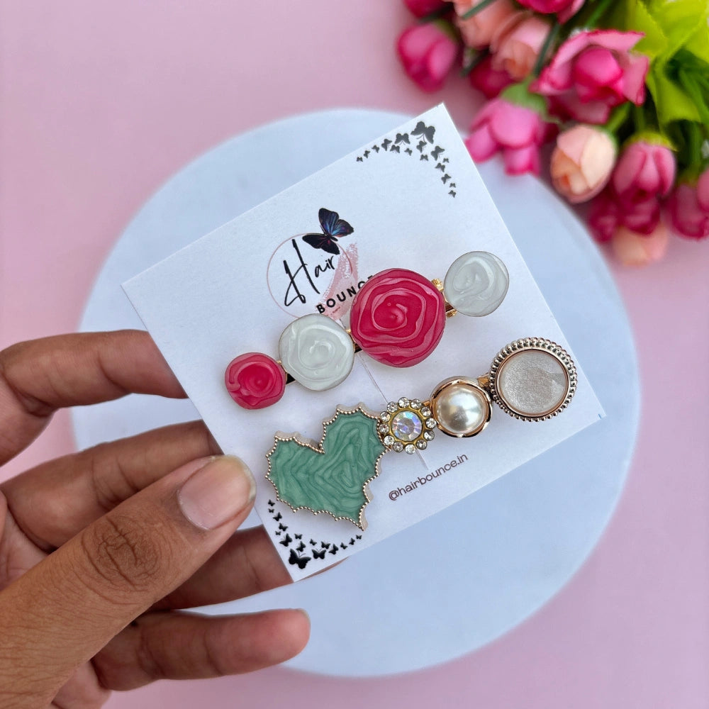 Korean Hair Clips - Pack of 2