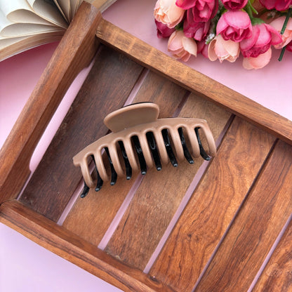 Dual Colour Cylinder Hair Claw - Medium