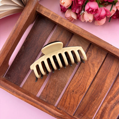 Dual Colour Cylinder Hair Claw - Medium