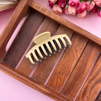 Dual Colour Cylinder Hair Claw - Medium