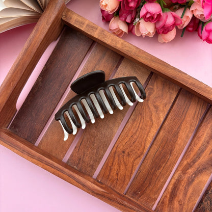 Dual Colour Cylinder Hair Claw - Medium