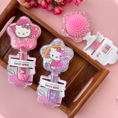 Star Shape Hair Comb for Kids - Random Colour