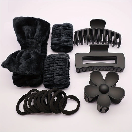 🌑 Black Velvet Hair Accessory Hamper 🌑