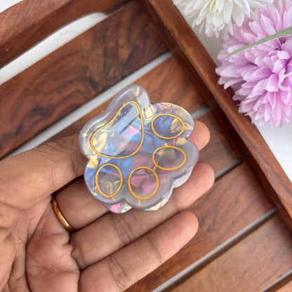 Paw Print Hair Claw - Medium