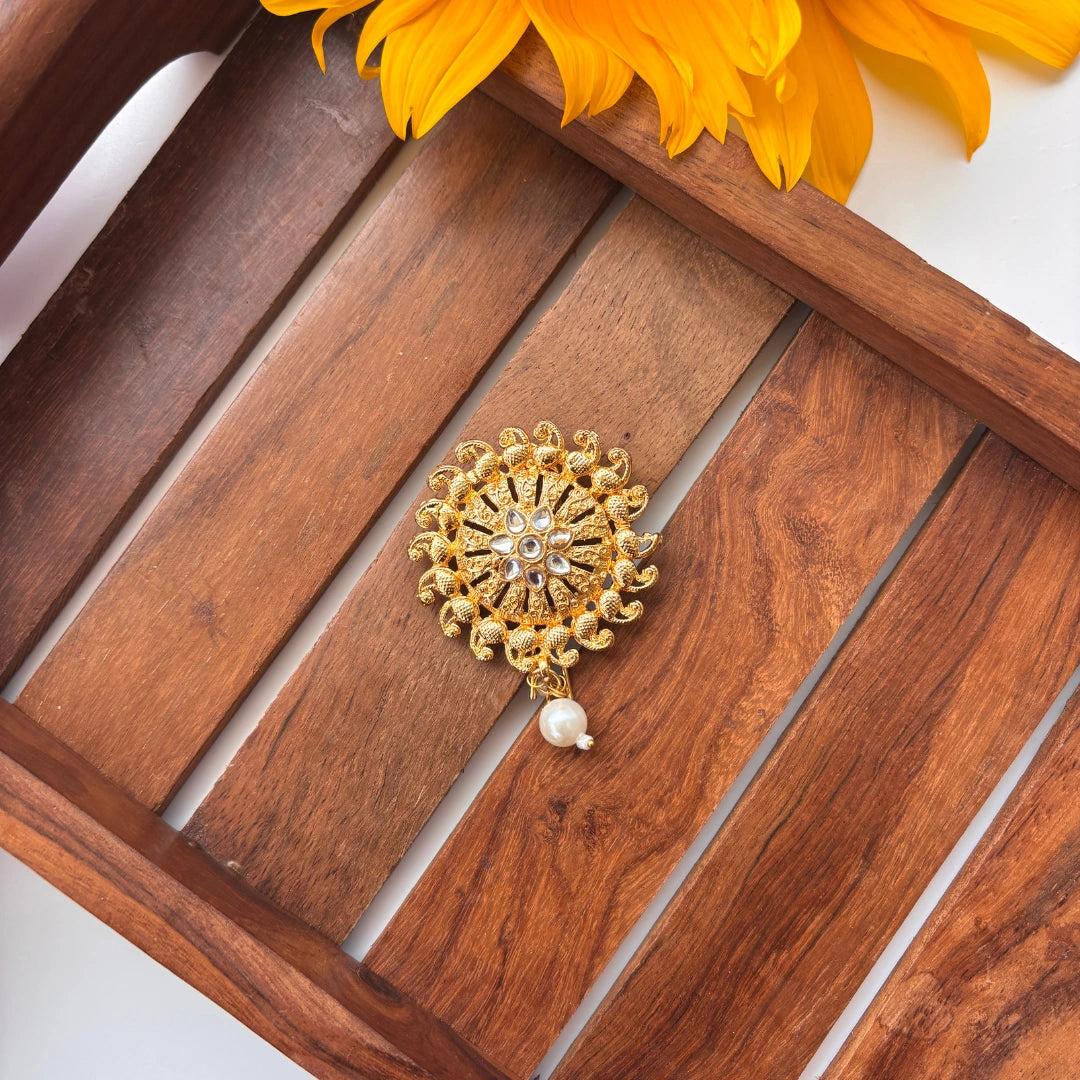 Pearl Radiance Hair Brooch