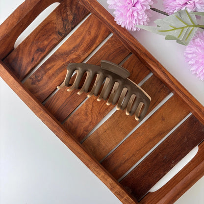 Dual Colour Cylindrical Hair Claw - Large