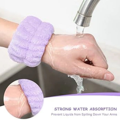 Plush Anti-Splash Wrist Bands – Pack of 2