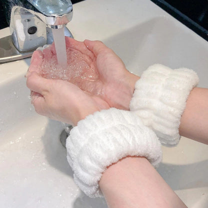 Plush Anti-Splash Wrist Bands – Pack of 2