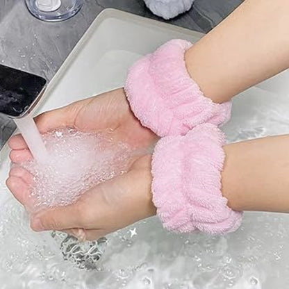 Plush Anti-Splash Wrist Bands – Pack of 2