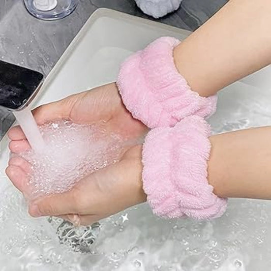 Plush Anti-Splash Wrist Bands – Pack of 2