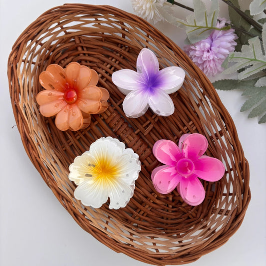 Jelly Bloom Flower Hair Claw