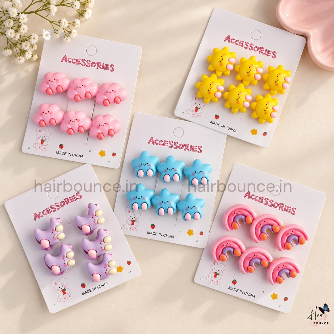 Cute Cartoon Alligator Hair Clips for Girls – Pack of 2