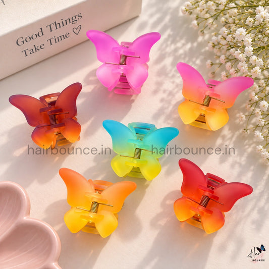 Ombre Butterfly Hair Claw - Small