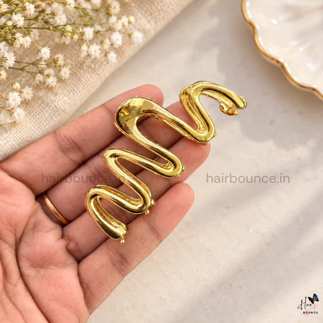 Zig Zag Metal Hair Claw