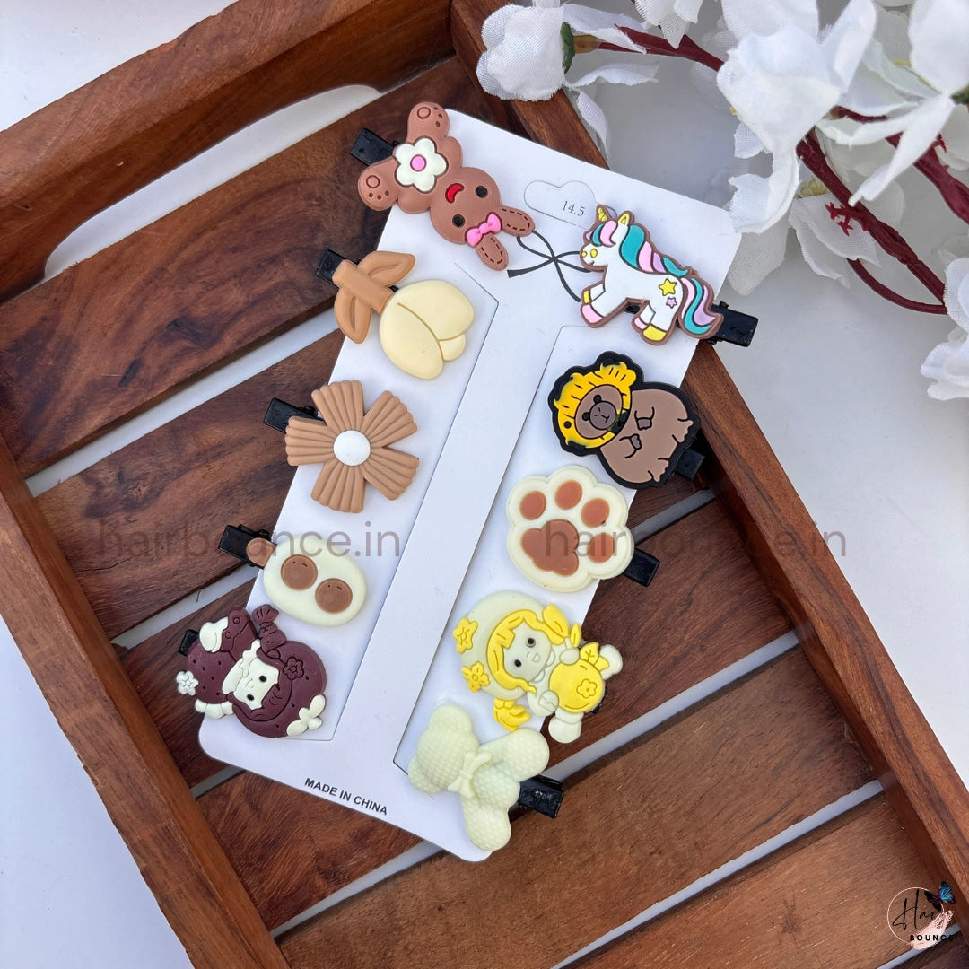 Cute Mix Kids Alligator Hair Clips – Assorted Designs