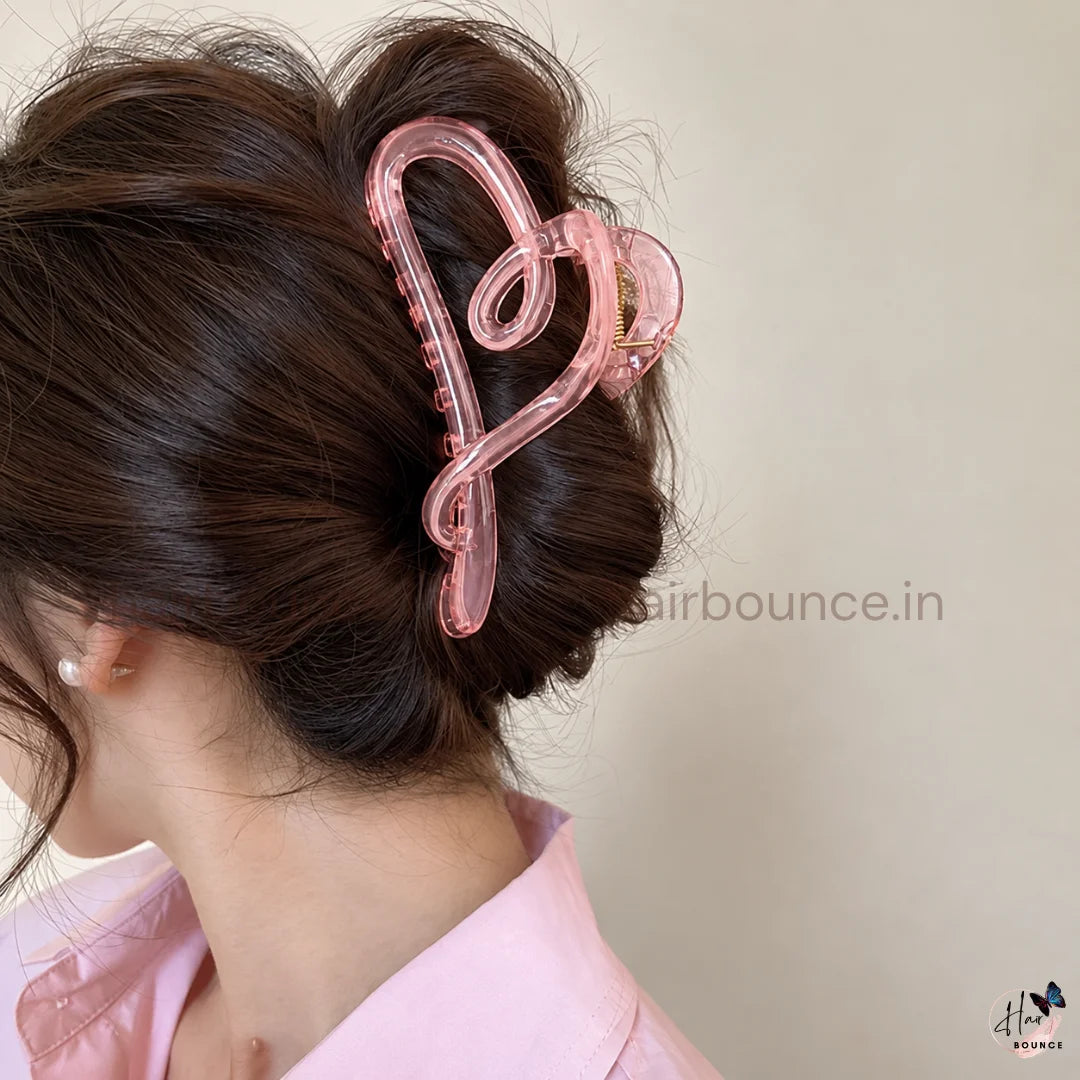 Heart Loop Hair Claw – Large