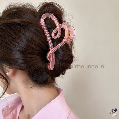 Heart Loop Hair Claw – Large