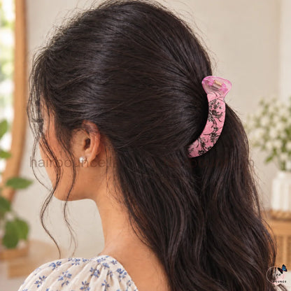 Wildflower Banana Hair Clip - Medium