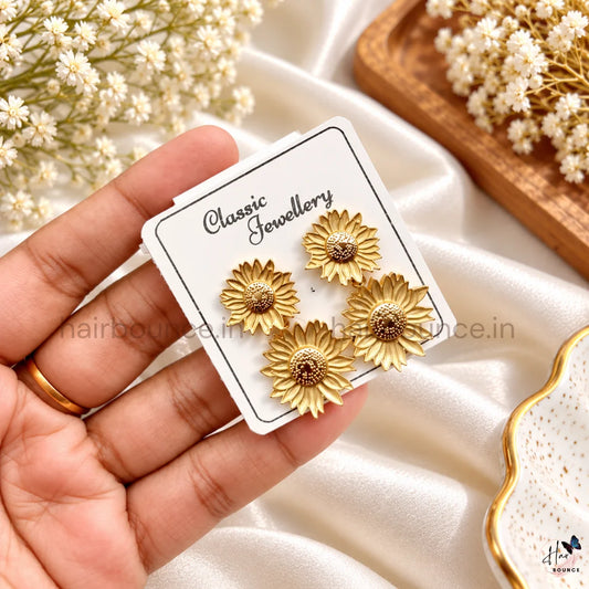 Blossom Glow Sunflower Studs